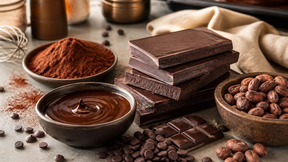 الشوكولاتة الداكنة للحلويات: كيف تختار نسبة الكاكاو وتستخدمها؟