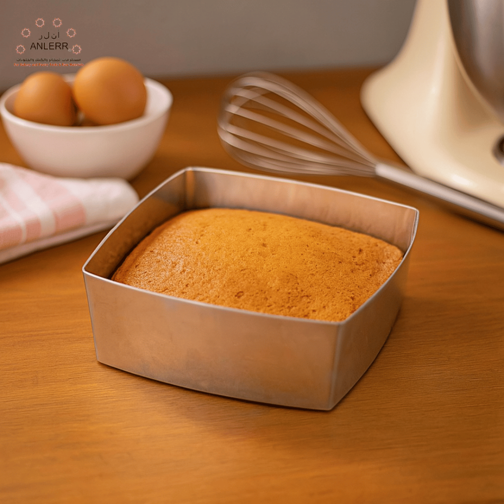 قالب كيك مربع منحني حجم صغير