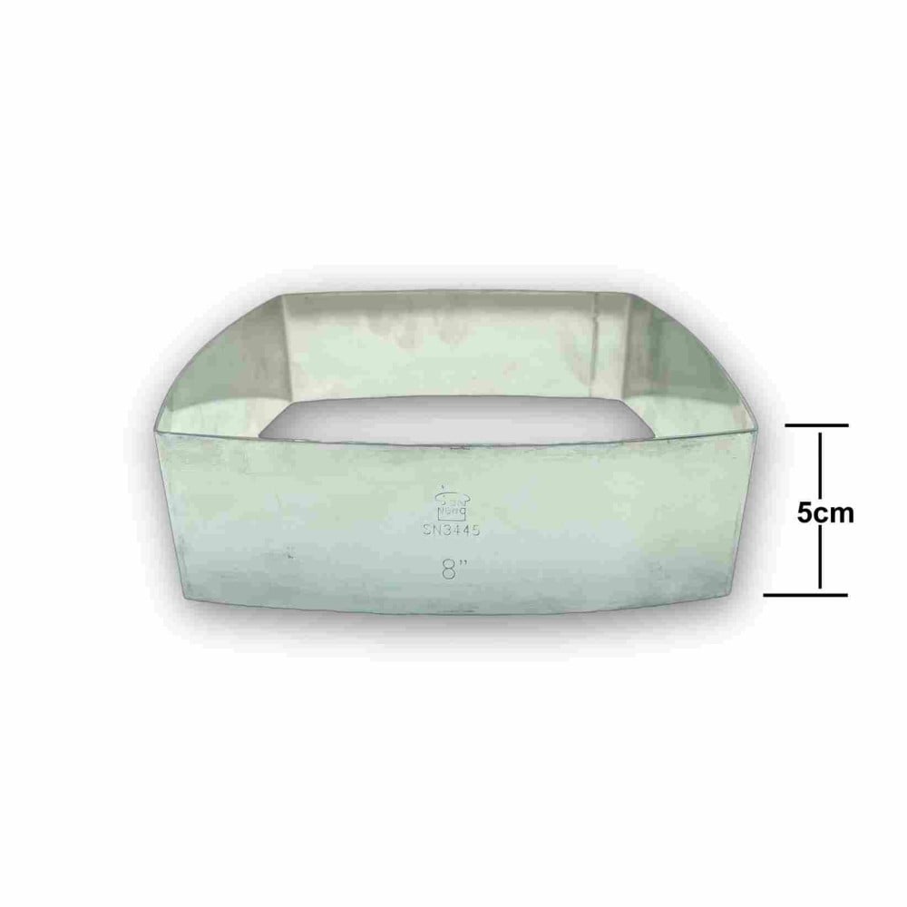 قالب كيك مربع منحني حجم وسط