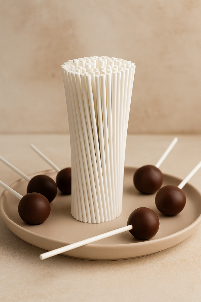 اعواد مصاص ابيض مقاس صغير 50 عود