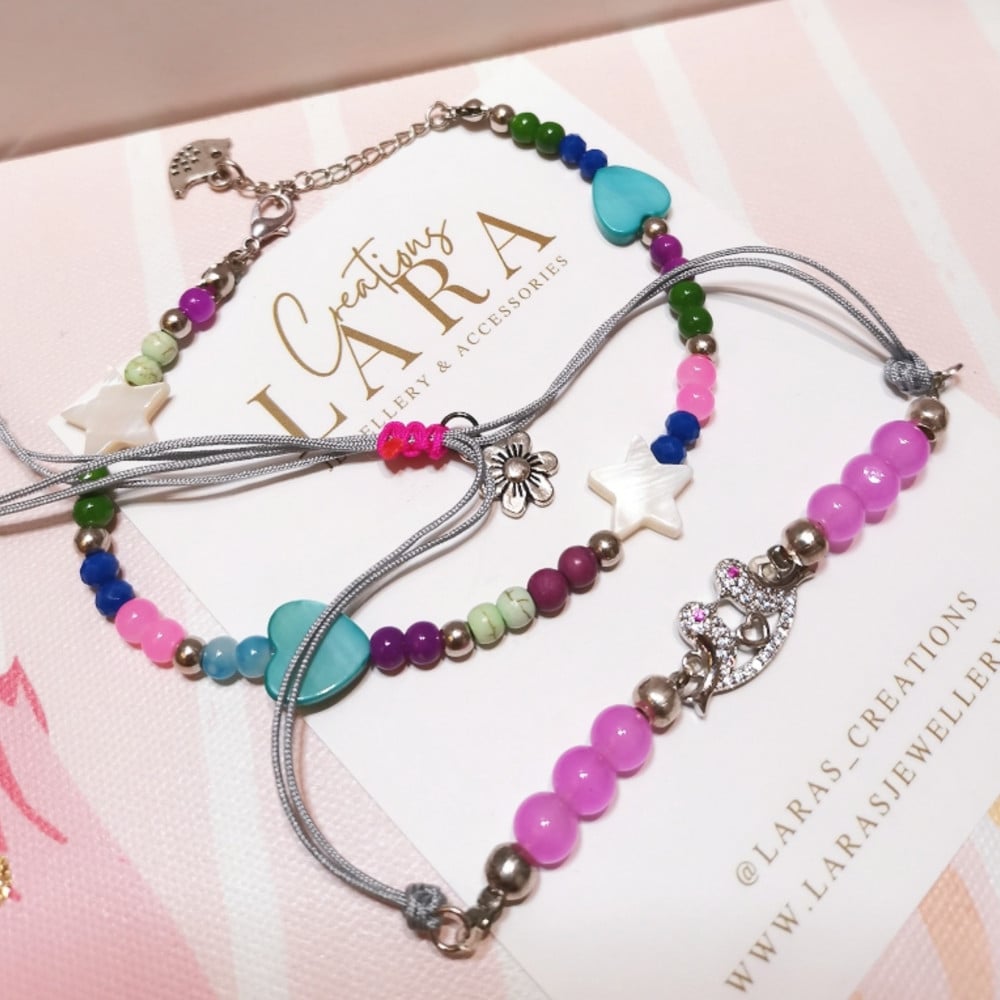 Set of 2 anklets-B