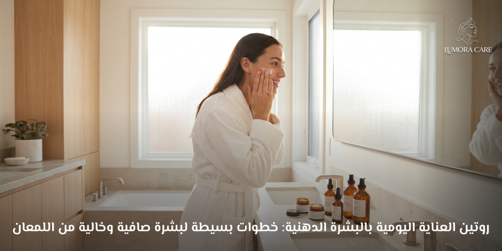 روتين العناية اليومية بالبشرة الدهنية