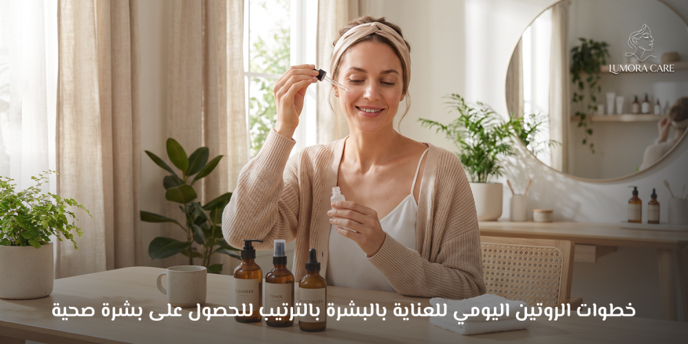 خطوات الروتين اليومى للعناية بالبشرة