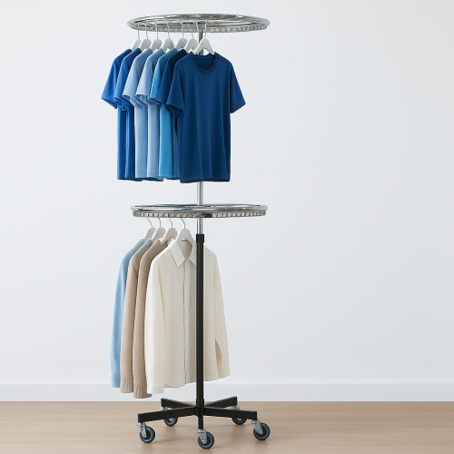 علاقة ملابس دوّارة بطابقين – ESTILO Double Hanger