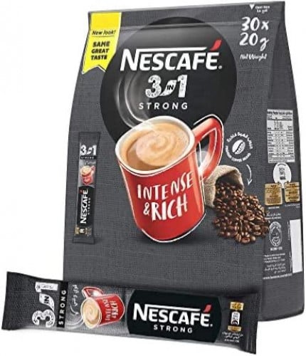 نسكافيه سترونغ قوي وغني 30 مغلف