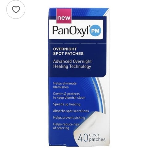 بانوكسيل لصقات موضعية ليلية شفافة تغطي وتحمي اماكن البقع والحبوب 20لصقة صغيرة ، 20لصقة كبيرة