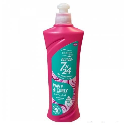 هوبي كريم تصفيف الشعر وحمايته كيرلي ومتموج برو فيتامين ب5 بدون شطف 250مل