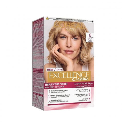 لوريال صبغة أشقر فاتح 8