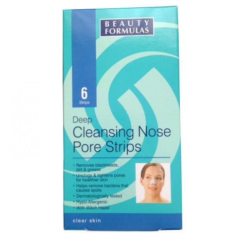 بيوتي فورمولا لصقات الأنف لإزالة الروؤس السوداء 6 أشرطة