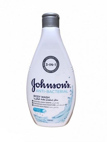 جونسون سائل استحمام مضاد للبكتيريا مع ملح البحر 250مل