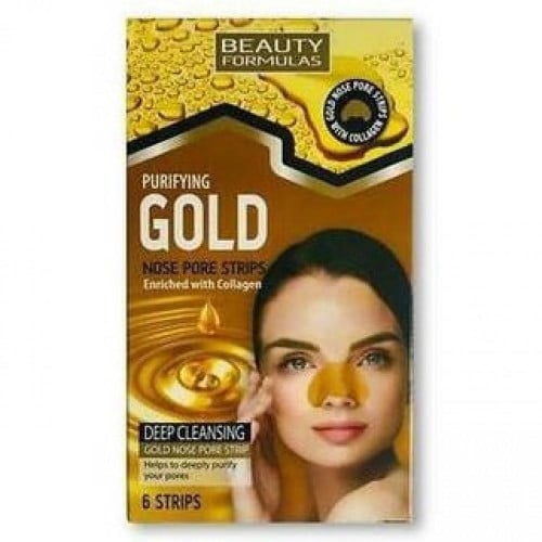 بيوتي فورمولا لصقات الأنف بالذهب لتنقية مسامات البشرة 6 أشرطة