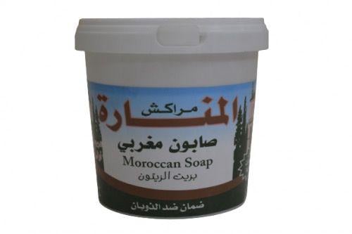 مراكش المنارة صابون مغربي بزيت الزيتون 800 جرام