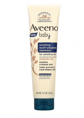 أفينو بيبي مرهم مهدئ للبشرة الحساسة يساعد الجلد المتهيج على منع وعلاج طفح الحفاظات بدون رائحه عطرية 133غرام