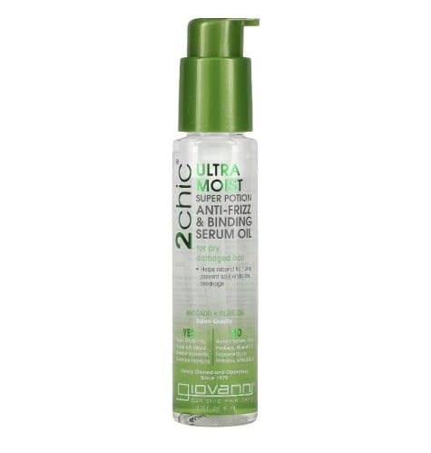 جيوفاني سيروم التحكم في الشعر الهائش فائق الترطيب بالأفوكادو وزيت الزيتون 81مل