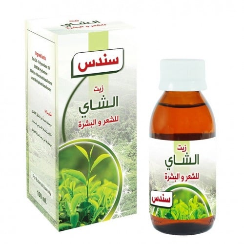 سندس زيت الشاي للشعر والبشره 100مل