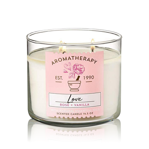 باث اند بودى وركس روز فانيلا - شمعة معطرة 411جرام