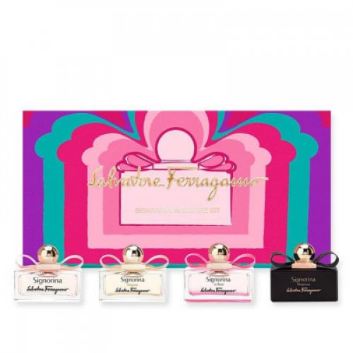 مجموعة ميني سلفاتوري فيراغامو سيجنورينا 4قطع 5مل