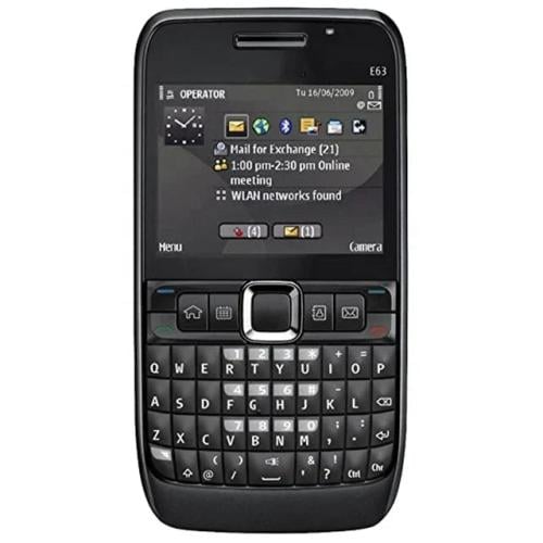 نوكيا E63 مجدد لون اسود