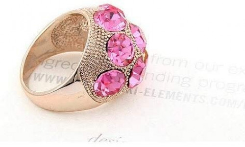 خاتم نسائي مطلي بالذهب مقاس 7 أمريكي  SIZE 7, Women ring gold plated