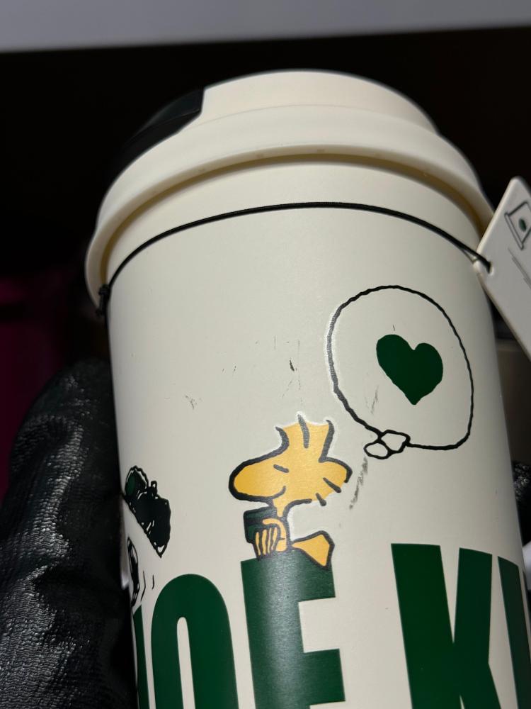 خذها زي ما هي -  مق starbucks x peanuts ابيض
