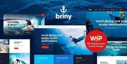 Briny | Scuba Diving School Water Sports WordPress...