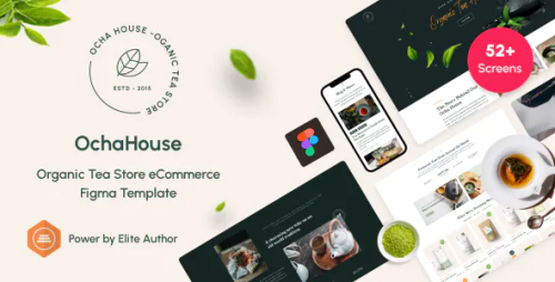 OchaHouse - Organic Tea Store eCommerce Figma Temp...