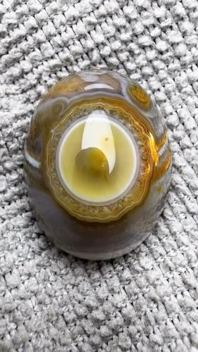 عقيق سليماني هندي طبيعي أخضر فلور من النوادر