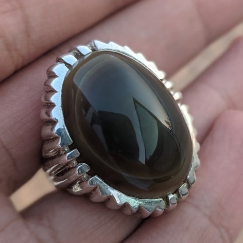 سليماني هندي لون وحجم مميز وضربة عين في منتصف الحجر