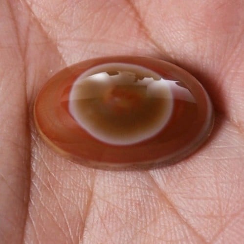 حجر عقيق سليماني هندي أصلي طبيعي أحمر بافوري