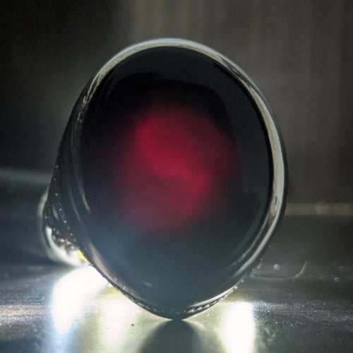 خاتم عقيق يماني قريب للشفة صياغة حمادة