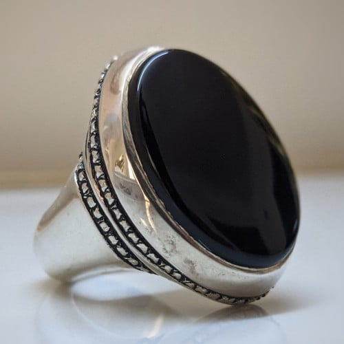 عقيق شفة العبد الأفريقي صياغة عقيل اليدوية