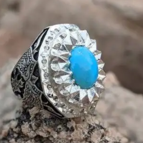 فيروز نيشابوري صافي مرصع ألماس صياغة أحمد بخشي