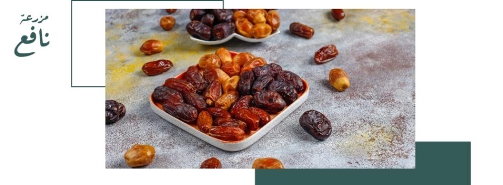تشكيلة تمور المدينة المنورة: فوائد التمر لتعزيز الطاقة والتركيز