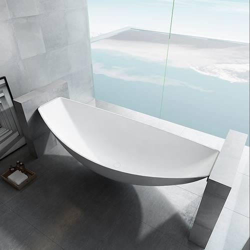 بانيو ديكور معلق ابيض فيركو مقاس VERCO 200X85 cm