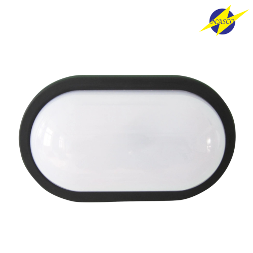 لمبة لطش جداري بيضاوي 22 واط فريم أسود