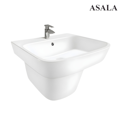 مغسلة أصالة نصف عمود D-031 أبيض