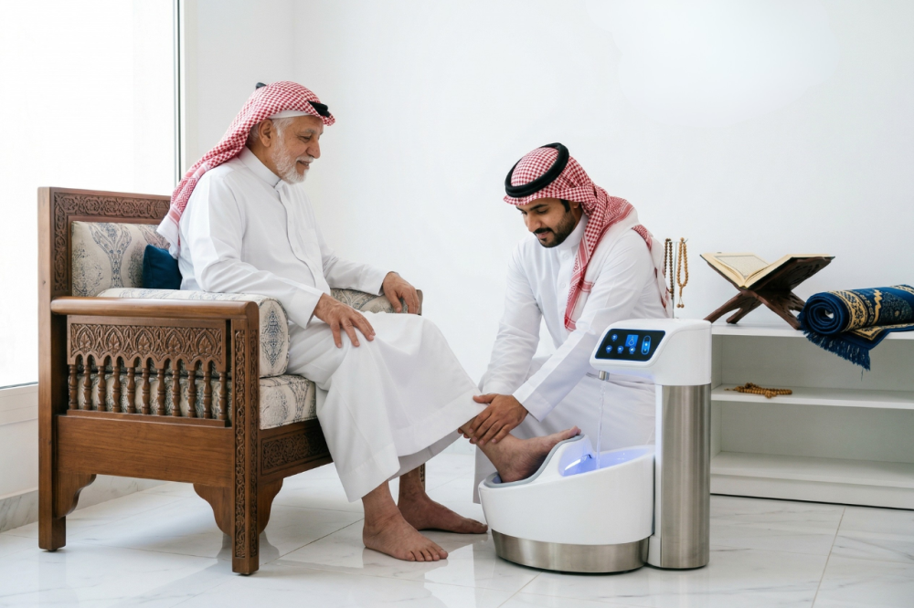 بر الوالدين وراحة المصلين: فوائد اقتناء جهاز غسيل القدمين كإضافة ذكية