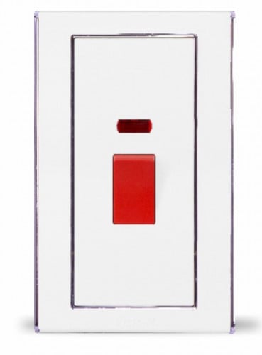 مفتاح مكيف أبيض/رمادي 7*14 V3