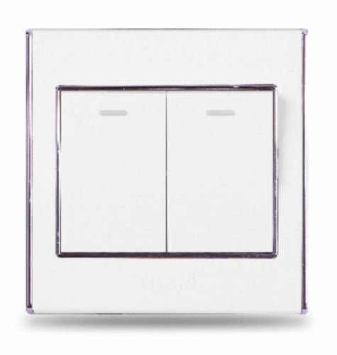 مفتاح دركسون 2WAY مزدوج أبيض/رمادي 7*7 V3