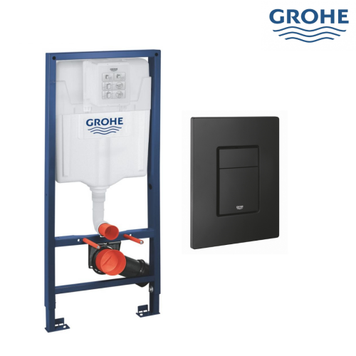 سيفون مخفي جروهي كامل مع ضغطة مربع أسود