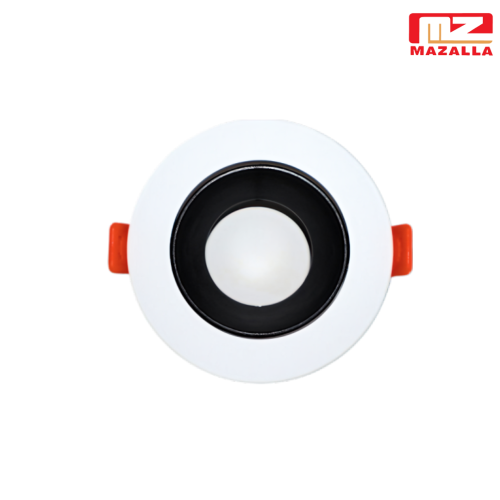 فريم مانع للتوهج 7 سم أبيض-أسود مطفي