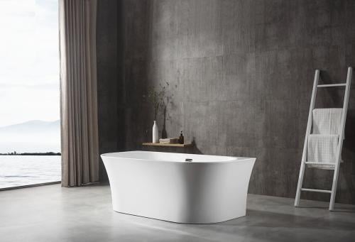 بانيو ديكور ابيض فيركو مقاس VERCO 150X80 cm