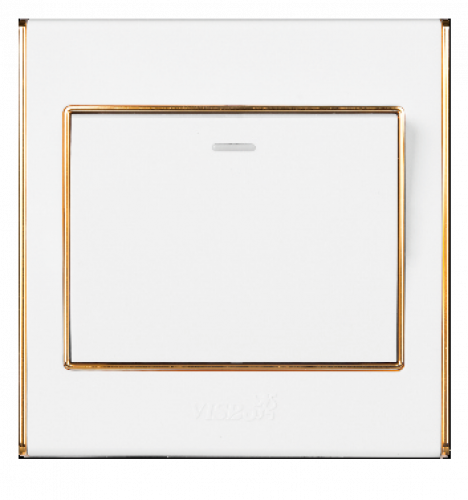 مفتاح درسكون 2WAY مفرد ذهبي/لؤلؤي 7*7 v3