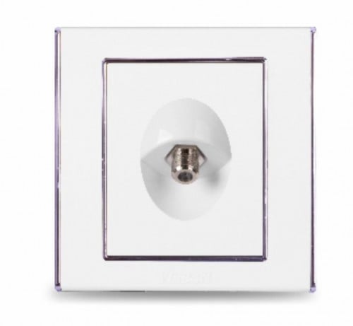 فيش دش مفرد أبيض/رمادي 7*7 V3