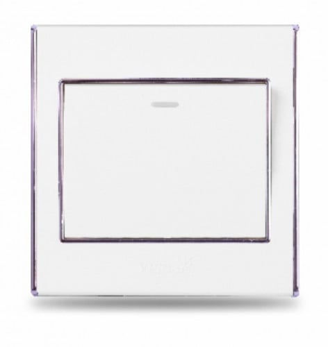 مفتاح درسكون 2WAY مفرد أبيض/رمادي 7*7 V3