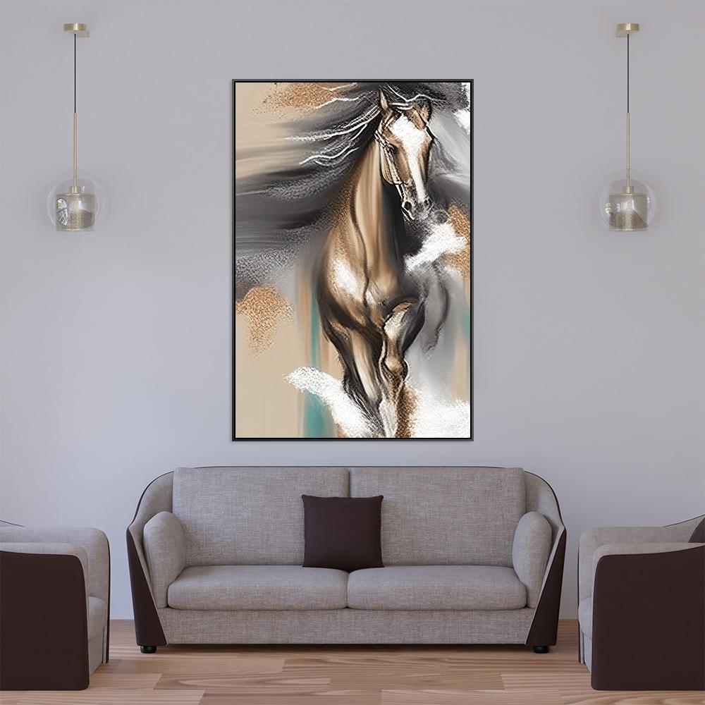 لوحات جدارية خيل تصميم مودرن-لوحات الخيل-فن الابتكارات للوحات الجدارية