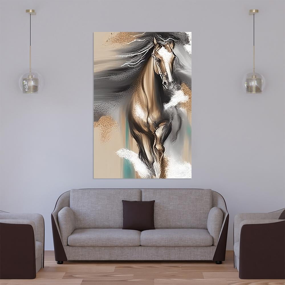 لوحات جدارية خيل تصميم مودرن-لوحات الخيل-فن الابتكارات للوحات الجدارية