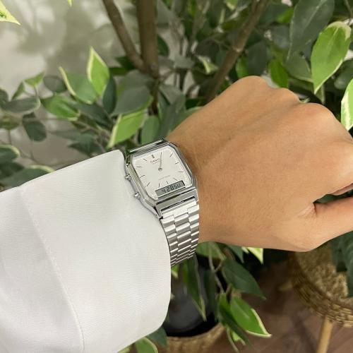 ساعة كاسيو - ابيض
