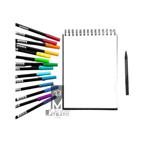 (عينة) كراسة رسم A4 عدد (1 كراسة) مخرمة وجاهزة للط...