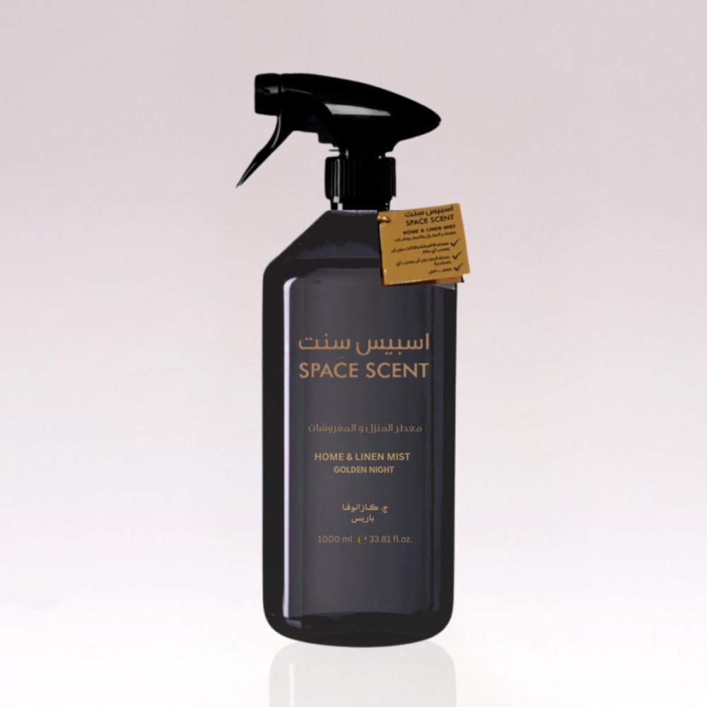 معطر الجو والمفروشات سبيس سنت جولدن نايت 1000 مل من ج.كازانوفا